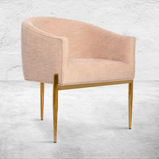 Art Deco Dining Chair in Chenille